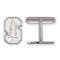 Rhodium-Plated Sterling Silver Stanford University Cuff Links, 15X10MM