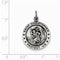 Sterling Silver Saint Christopher Medal Charm Pendant (26X20 MM)