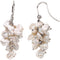 Sterling Silver Freshwater Keshi White Cultured Pearl Earring 8.00-9.00 MM