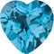 Blue Topaz Heart Pendant Necklace, 10k Yellow Gold, 12k Green and Rose Gold Black Hills Gold Motif, 18"