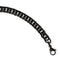 Men's Polished Stainless Steel Black IP-Plated Double Curb Chain Bracelet, 9"