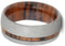 Sandblast Titanium 6mm Comfort-Fit Ironwood Ring, Size 12.5