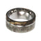 Deer Antler, Buckeye Burl 10mm Comfort Fit Titanium Wedding Band, Size 10