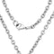 Men's Antiquing Bubble Dog Tag Pendant Necklace, Stainless Steel, 24"