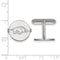 Rhodium-Plated Rhodium-Plated Sterling Silver University Of Arkansas Cuff Links, 16MM