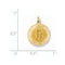 14k Yellow Gold St. John Baptist Medal Charm (23X15MM)