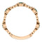 Chatham Created Alexandrite and Diamond Vintage-Style Ring, 14k Rose Gold (0.03 Ctw, G-H Color, I1 Clarity)