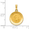 14k Yellow Gold First Holy Communion Medal Pendant (16X15MM)