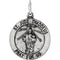 Sterling Silver Round St. Jude Thaddeus Medal (18.5MM)