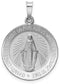 Rhodium-Plated 14k White Gold Miraculous Medal (28X19MM)