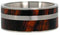 Ironwood, Titanium Pinstripe 8mm Comfort Fit Titanium Band, Size 14.25