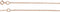 1.5mm Rhodium-Plated 14k Rose Gold Rolo Chain, 18"