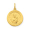 Sterling Silver and 24k Gold -plated Matka Boska Medal