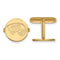 14k Yellow Gold Western Kentucky University Round Cuff Links, 15MM