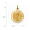 14k Yellow Gold St. John Baptist Medal Pendant (26X19MM)