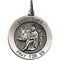 Sterling Silver Round St. Luke Medal (15MM)