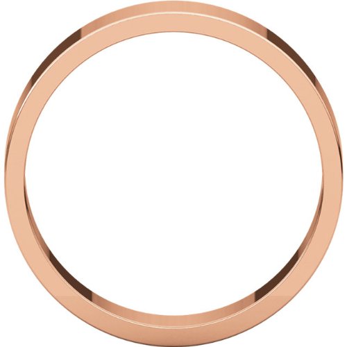 10k Rose Gold 5mm Slim-Profile Flat Band