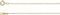 14k Yellow Gold 1mm Solid Cable Chain Necklace, 16"