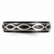 Edward Mirell Black Titanium and Sterling Silver Infinity 6mm Wedding Band
