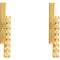 Beaded Bar Earring, 14k Yellow Gold