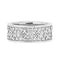 Eternity Celtic Knot Rhodium-Plated 14k White Gold Band 8.25mm