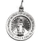 14k White Gold Miraculous Medal (18 MM)