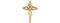 Contemporary Evangelists Cross 10k Yellow Gold Pendant