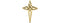 Contemporary Evangelists Cross 18k Yellow Gold Pendant