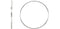 Endless Hoop Tube Earrings, Sterling Silver (60mm)
