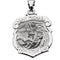 14k White Gold St. Michael Medal Shield