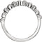 Diamond Stackable 1.7mm Anniversary Band, Rhodium-Plated 14k White Gold (1/8 Cttw, H+ Color, SI Clarity), Size 7