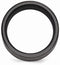 Black Ti Collection Black Titanium Flat Laser Patterned 10mm Wedding Band