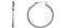 Tube Hoop Earrings, 14k White Gold