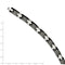 Men's Polished Tungsten Black Ceramic 8mm Bracelet, 8.5"