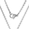 Men's Two-Tone CZ Dog Tag with Cross Pendant Necklace, Stainless Steel, 24"