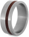 The Men's Jewelry Store (Unisex Jewelry) Amboyna Burl Wood 8mm Matte Titanium Comfort-Fit Wedding Band, Size 9.5