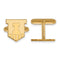 14k Yellow Gold University Of Illinois Cuff Links, 15MM