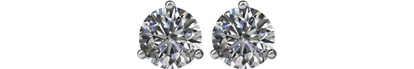 Diamond Stud Earrings, 14k Yellow Gold (1.5 Cttw, Color GH, Clarity I1)