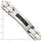 Men's Stainless Steel 18mm Black Diamond Bracelet, 8.25 Inches (.50 Ctw)