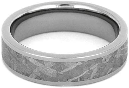 Gibeon Meteorite 6mm Titanium Comfort-Fit Band Size 6