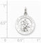 Sterling Silver Saint Christopher Medal Pendant (21X15 MM)