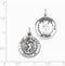 Sterling Silver St. Christopher US Air Force Medal (25x20MM)