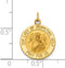 14k Yellow Gold Our Lady of Perpetual Help Medal Charm (21X15MM)