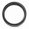 Black Ti Collection, Argentium Silver 9mm Comfort-Fit Titanium Band