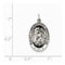 Sterling Silver Saint Christopher Medal Charm Pendant (30X18 MM)