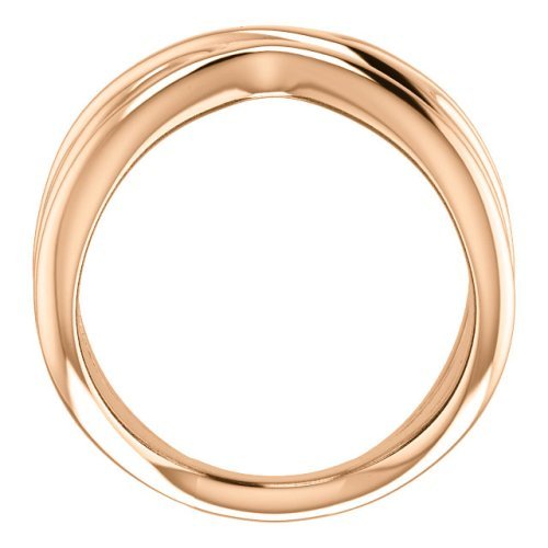 Negative Space Ring, 14k Rose Gold, Size 6