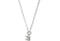 Diamond Solitaire Bar Rhodium Plate 14k White Gold Necklace, 17.5'' (.10 Cttw)
