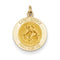 14k Yellow Gold St. George Medal Charm (23X16MM)