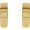14k Yellow Gold Hoop Earrings (14.5mm)
