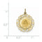 14k Yellow Gold St. Anthony Medal Charm (26X19 MM)